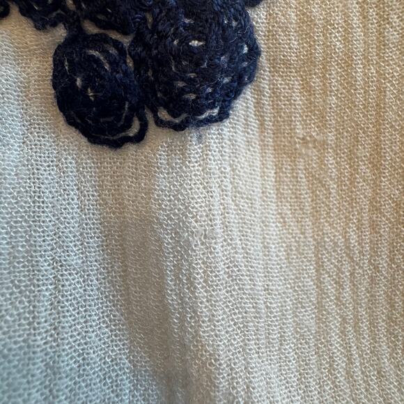 Free People Austin White Embroidered Floral Open Back Tunic Mini Dress - Picture 11 of 11